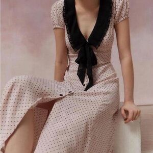 Pink and Black Polk-a-dot Kimchi Blue Dress